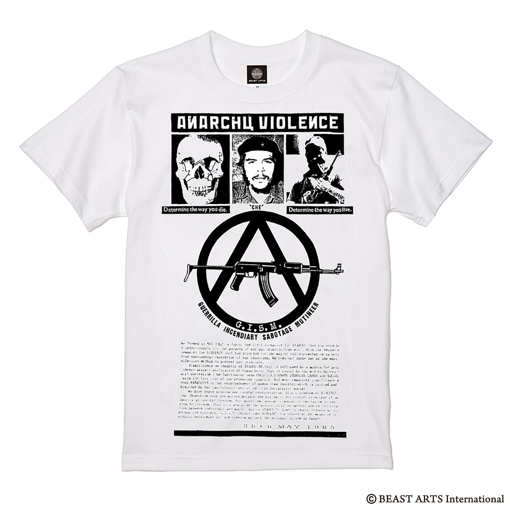 G.I.S.M. (ギズム) - Anarchy Violence : You Die, You Live (Japan 限定 Tシャツ「白」/ 予約商品) 2026年4月10日 発売 !