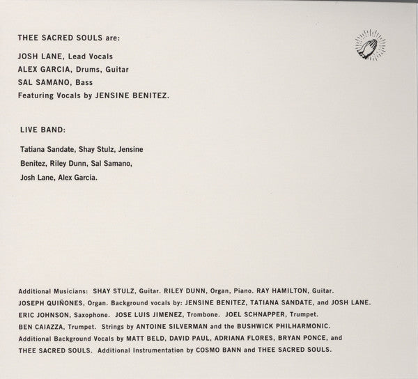 SACRED SOULS, THEE (ジー・セイクリッド・ソウルズ)  - Thee Sacred Souls (US 限定デジパックCD /New) チカーノソウル界大人気'22年デビューアルバム！