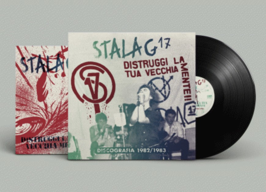 STALAG 17 (スタラグ・セブンティーン)  - Distruggi La Tua Vecchia Mente!! 1982-83 (Italy 200枚限定「ブラックヴァイナル」LP/ New)  初期イタリアンハードコア！