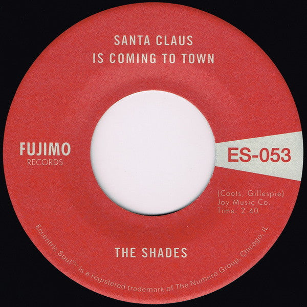 SHADES, THE (ザ・シェイズ)  - 'Santa Claus Is Coming to Town (US 限定再発「黒盤」7" /New)