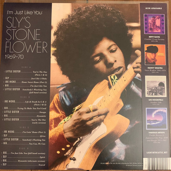 SLY STONE 他 (スライ・ストーンのレアトラック集)  - I’m Just Like You: Sly’s Stone Flower 1969-70 (US 限定「パープル VINYL」2xLP+帯/New)