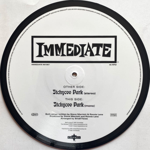 SMALL FACES (スモール・フェイセズ)  - Itchycoo Park (UK 2021 RSD限定再発10インチ・ピクチャーディスク/New)