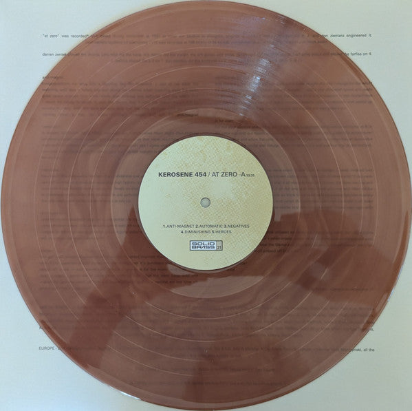 KEROSENE 454 (ケロシン454)  - At Zero (US 正規限定リマスター再発「ギャラクシー・スワール盤」 LP/NEW) '98年3rd&ラストアルバム