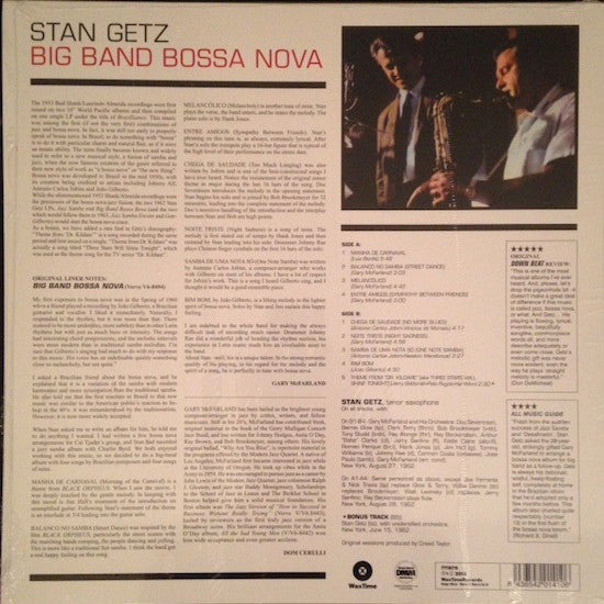 STAN GETZ  (スタン・ゲッツ)  - Big Band Bossa Nova (EU 限定復刻ボーナス入り再発180g LP/New)