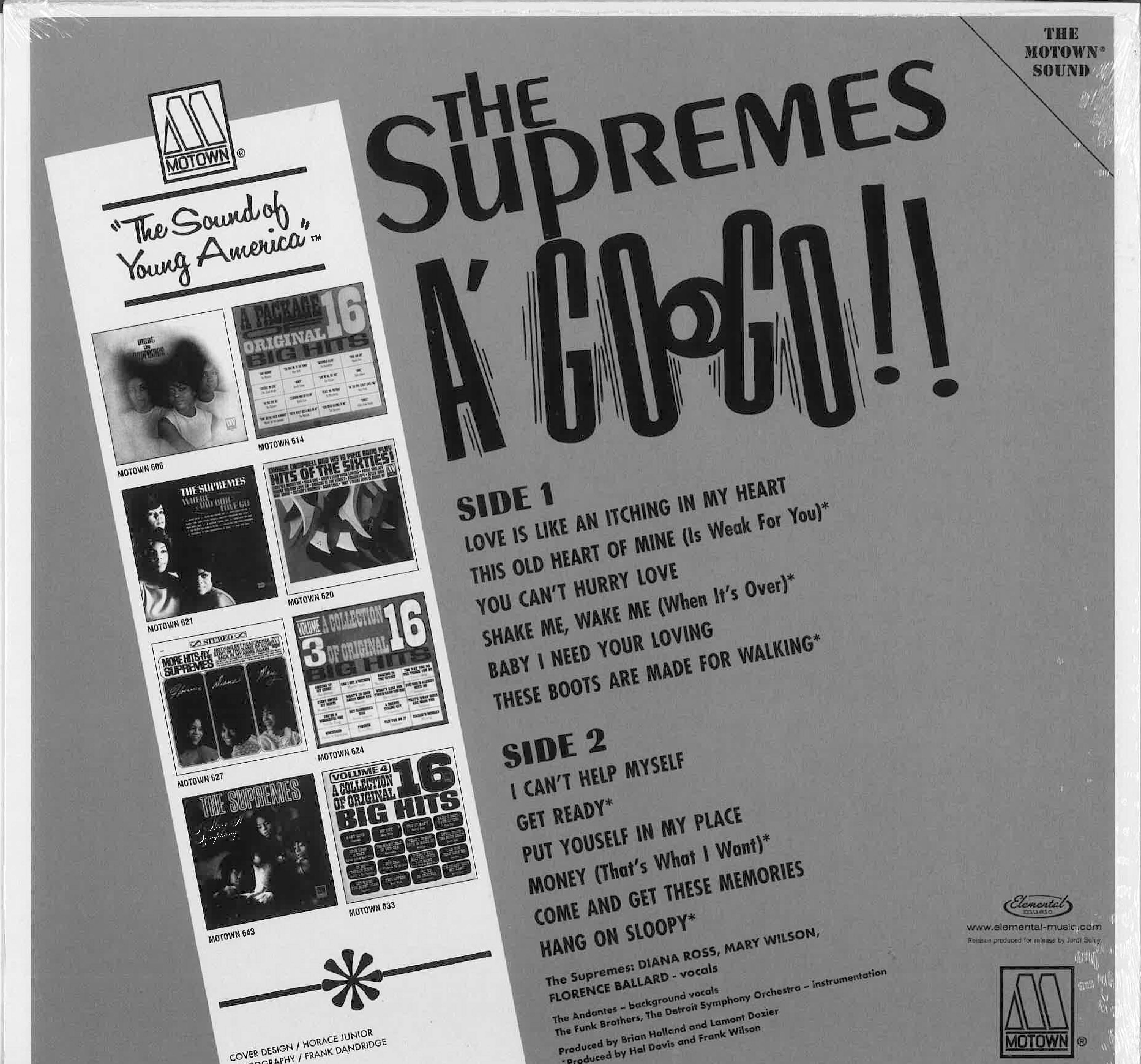 SUPREMES (スプリームス / シュプリームス)  - A Go Go (EU 限定復刻再発180gモノラル LP/New)