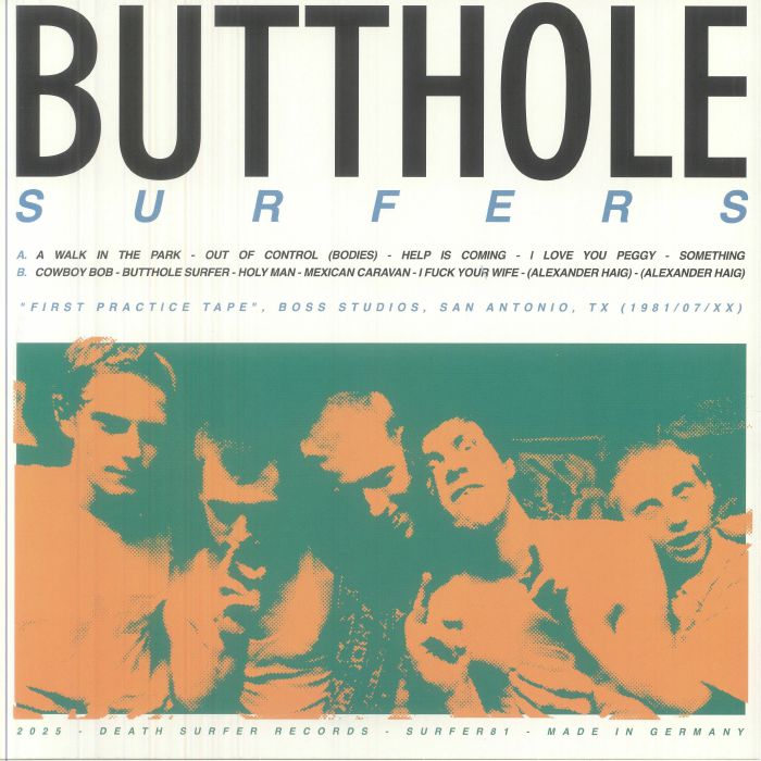 BUTTHOLE SURFERS (バットホール・サーファーズ)  - First Practice Tape 1981 (German 限定リリース LP/NEW) '81年録音デモテープ・コンピ