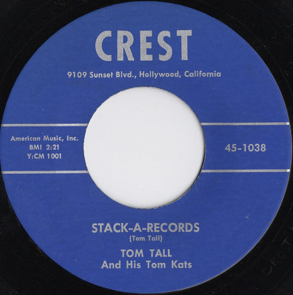 TOM TALL AND HIS TOM KATS (トム・トール＆ザ・ヒズ・トムキャッツ)  - Stack-A-Records / Mary Jo (US 限定リプロ再発 7インチ/ New)ボッピン・ロカビリージャイヴァー名曲