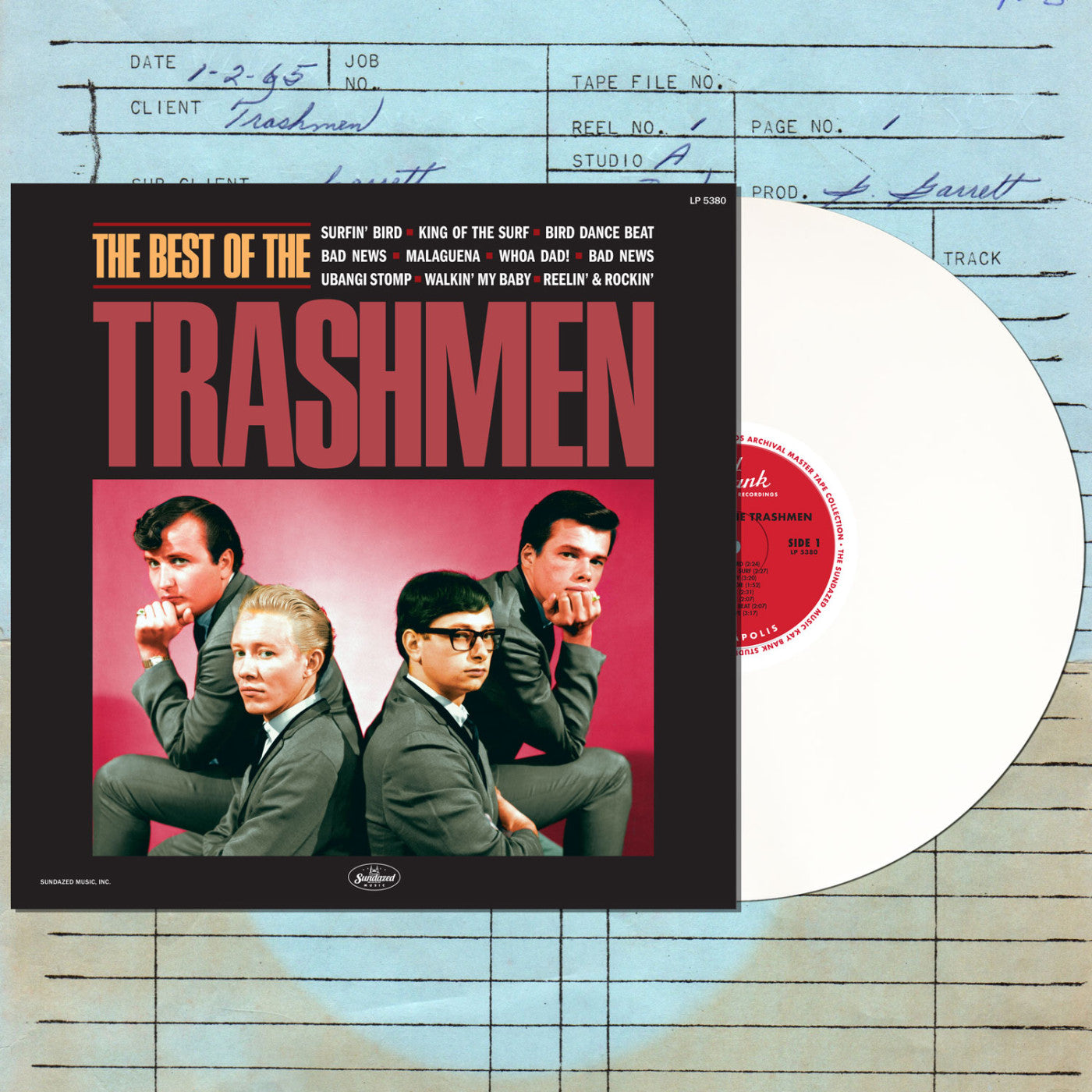 TRASHMEN (トラッシュメン)  - The Best Of The Trashmen (US サンデイズド社限定「ホワイト・ヴァイナル」アナログ LP/New)