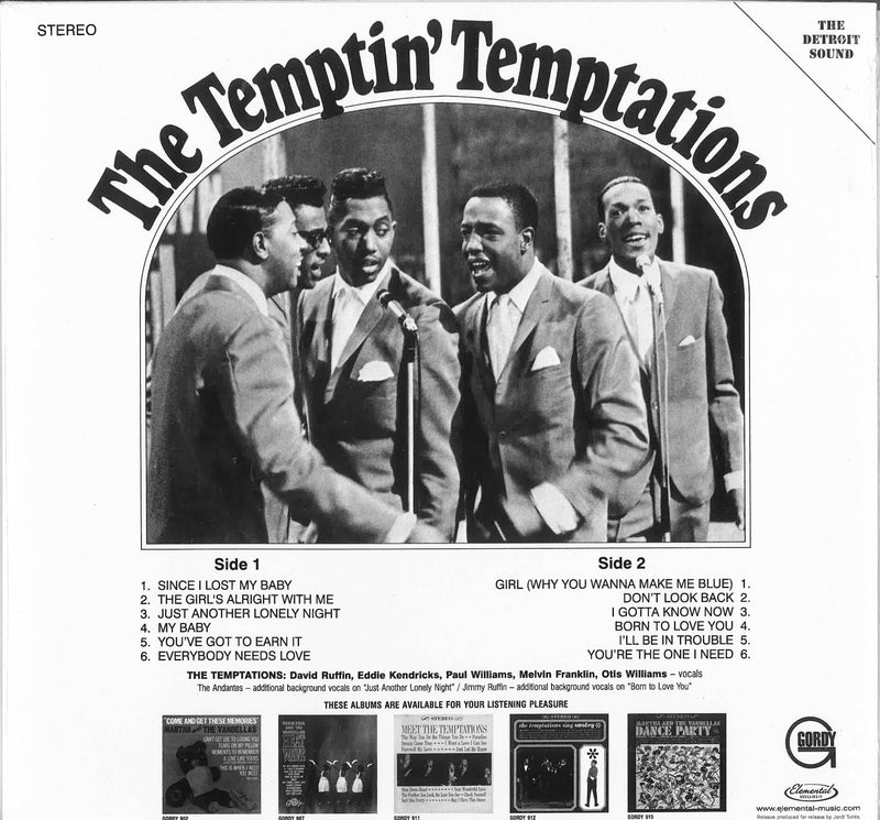 TEMPTATIONS (テンプテーションズ)  - The Temptin’ Temptations (EU 限定復刻再発180g ステレオ LP/New)