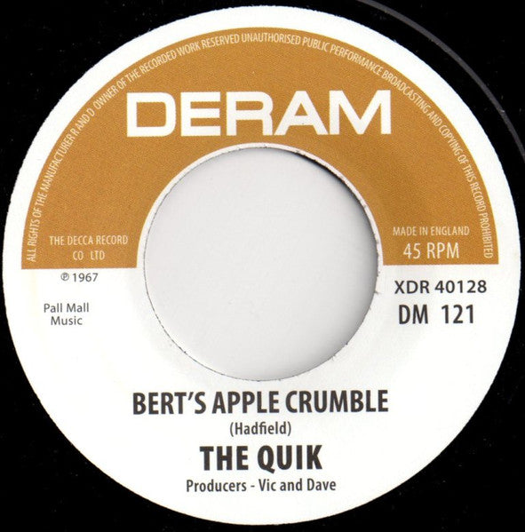 TIME BOX / THE QUICK (タイムボックス / ザ・クイック)  - Beggin' / Bert's Apple Crumble (UK 限定リプロ 再発スプリット 7インチ/New)