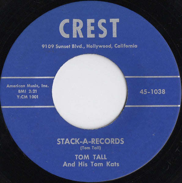 TOM TALL AND HIS TOM KATS (トム・トール＆ザ・ヒズ・トムキャッツ)  - Stack-A-Records / Mary Jo (US 限定リプロ再発 7インチ/ New)