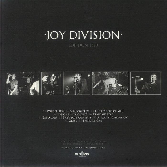 JOY DIVISION (ジョイ・ディヴィジョン)  - London 1979 - FM Broadcast (France 限定リリース LP/NEW) '79年録音ライブアルバム