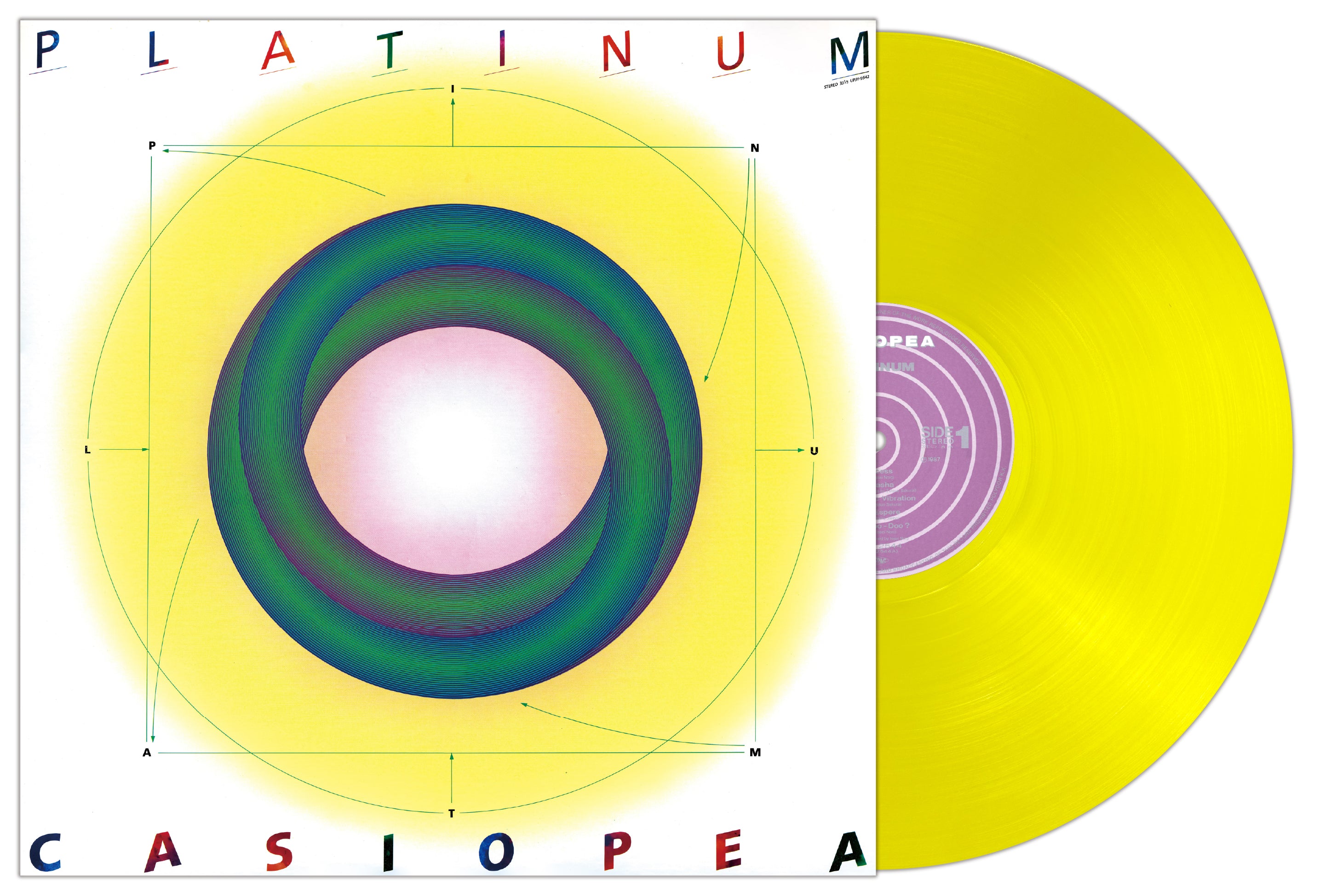 CASIOPEA (カシオペア)  - Platinum (Japan 正規限定リマスター再発「クリアライムイエロー盤」 LP/NEW) '87年17thアルバム