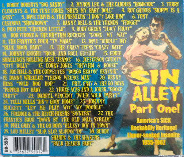 V.A. (50's〜60's ロカビリー、ブラック・ロッカーの激レア7インチ編集コンピ)  - Sin Alley Part.1 (ドイツ限定再発30曲入り CD/ New)