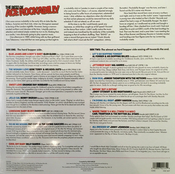 V.A. (ケブ・ダージ選曲レア・ロカビリーコンピ)  - The Best Of Ace Rockabilly (UK ACE社限定 LP/New)