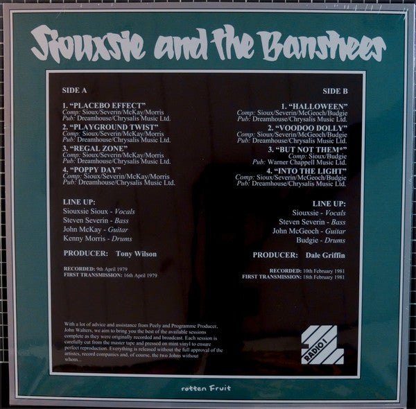 SIOUXSIE AND THE BANSHEES (スージー・アンド・ザ・バンシーズ)  - The Peel Sessions 1979-1981 (Slovenia 限定リリース LP/NEW)