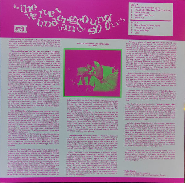 VELVET UNDERGROUND (ヴェルヴェット・アンダーグラウンド)  - And So On (EU 限定再発アナログ LP /New) '66〜'72年録音レアトラック・コンピ。36年ぶりの再発化！