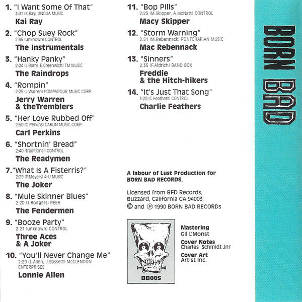 V.A. (クランプスのカヴァ原曲集)  - Born Bad Vol.5 (EU 限定再発 CD/New)