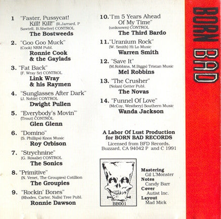 V.A. (クランプスのカヴァ原曲集)  - Born Bad Vol.1 (EU 限定再発 CD/New)