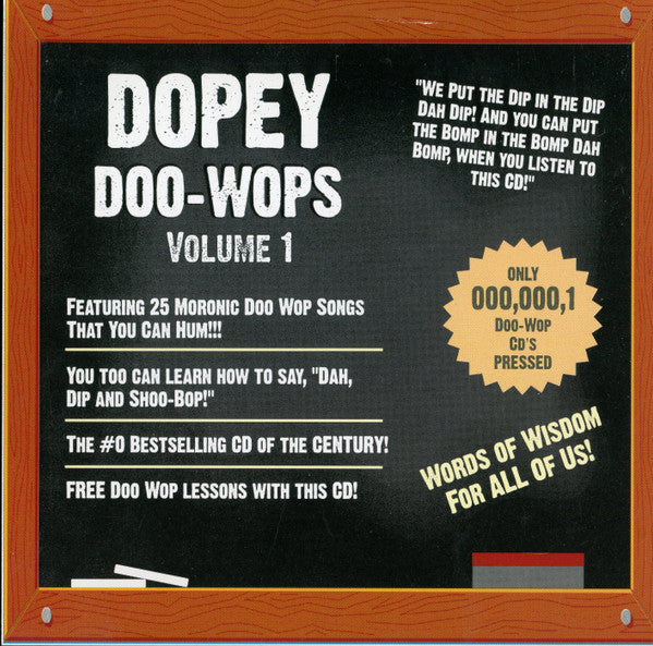 V.A. (マイナードゥワップ・シングル編集コンピ)  - Dopey Doo-Wops Vol.1 (カナダ限定プレスCD/New)