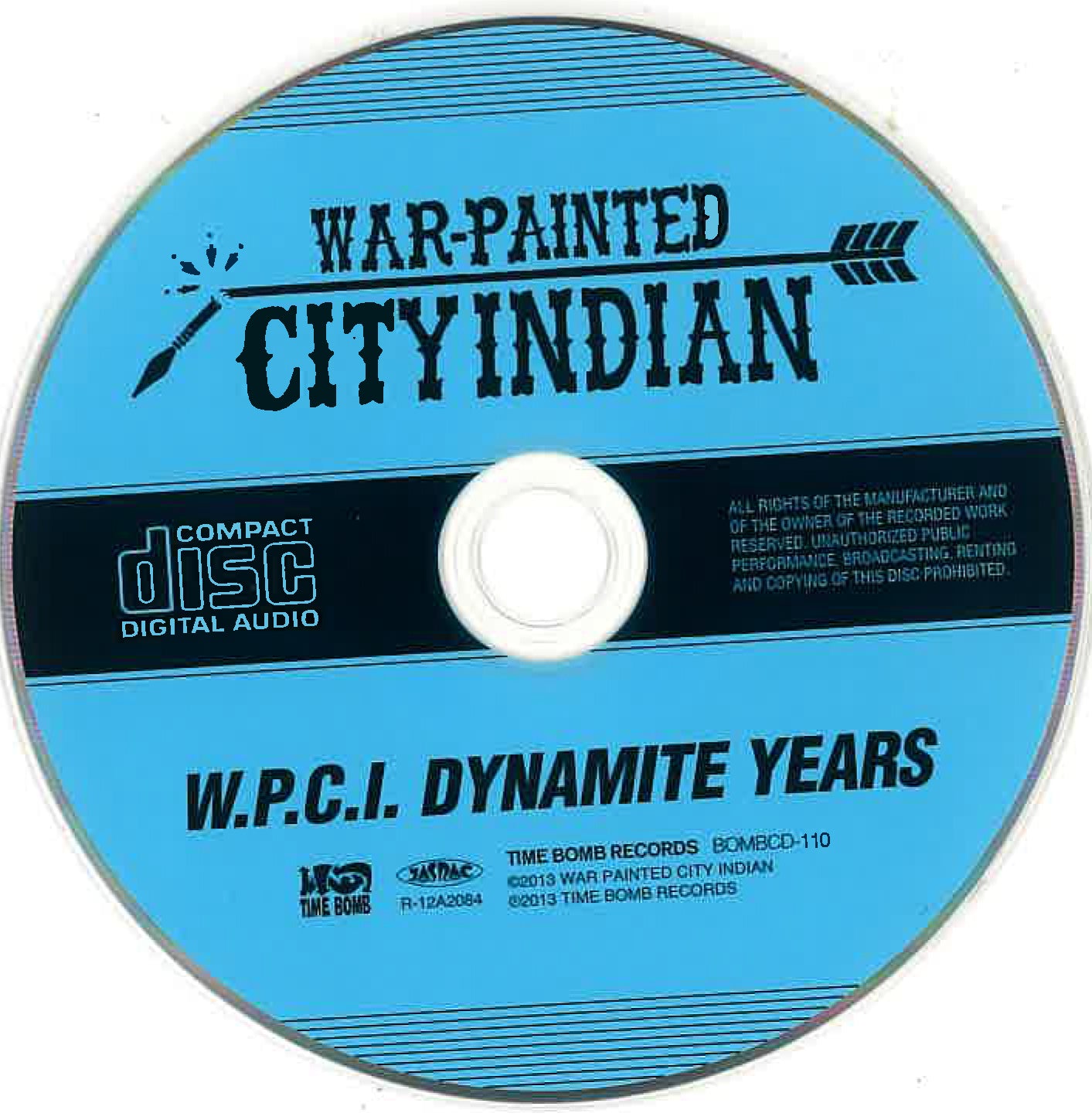 WAR PAINTED CITY INDIAN (ウォー・ペインテッド・シティ・インディアン) - W.P.C.I. Dynamite Years (Japan タイムボム  限定 CD + DVD セット /New) 関西ハードコア・レジェンドのライブ音源＆映像セット！