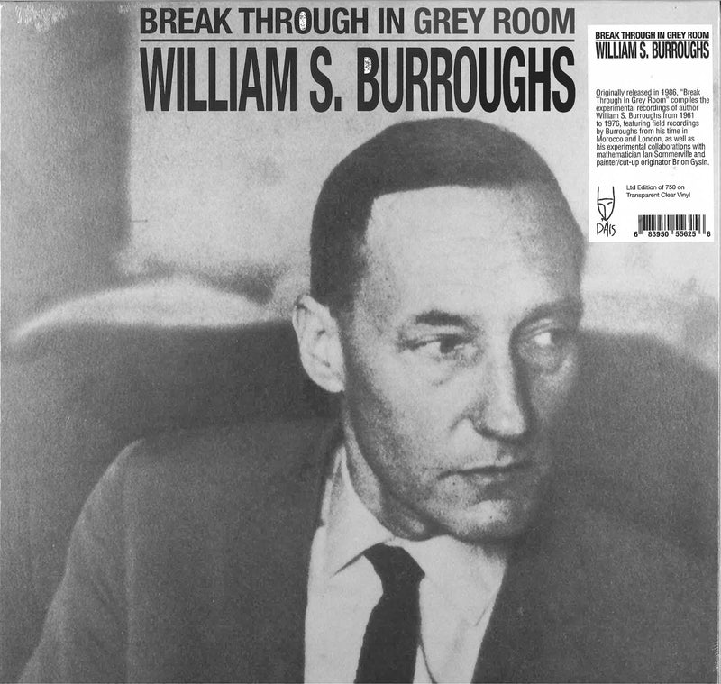 WILLIAM S. BURROUGHS (ウィリアム・S・バロウズ)  - Break Through In Grey Room (US 750枚限定復刻再発クリア・ヴァイナル LP/New)