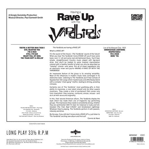 YARDBIRDS   (ヤードバーズ)  - Having A Rave Up With The Yardbirds (EU 限定再発ステレオ LP/New ) '65年米独自ベスト