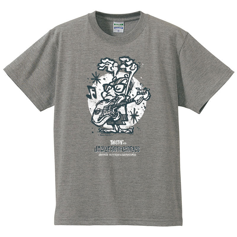 JACKIE & THE CEDRICS (ジャッキー・アンド・ザ・セドリックス )  - “Twistin’ with Jackie & The Cedrics"  T-Shirt [ Gray（グレイ）] (Japan 限定 Tシャツ/New)