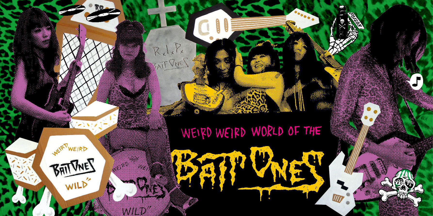 BAITONES (ベイトワンズ)  - Weird World Of The Baitones (Japan タイムボム300枚限定リマスター再発LP-特製ポスタージャケ /New)' 2014年デビュー・アルバム初LP化！4/25 （金）発売、先行予約受付中！