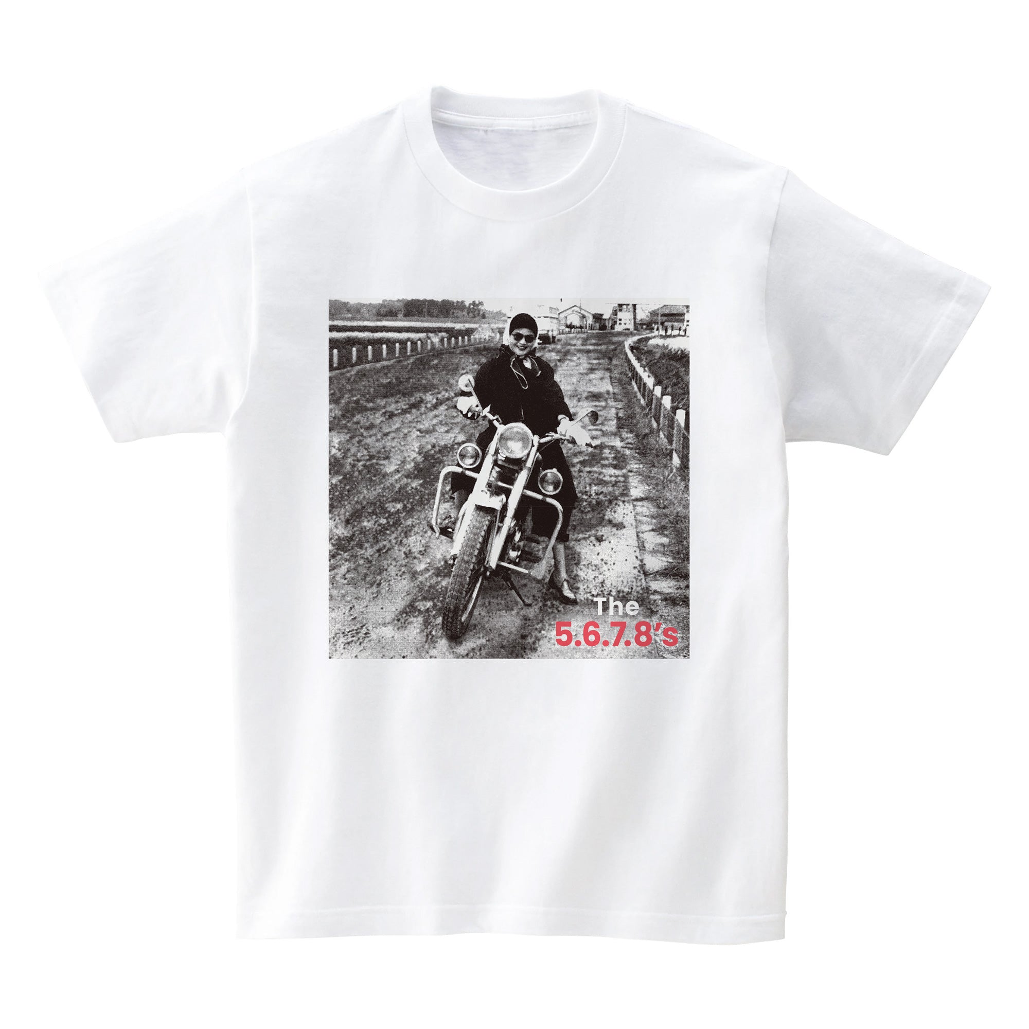 5.6.7.8’S , The  (ザ・ファイブ・シックス・セブン・エイツ)  - Run Run Run (結成40周年新作アルバム「Run Run Run」発売記念 限定Tシャツ 白 : WHITE )