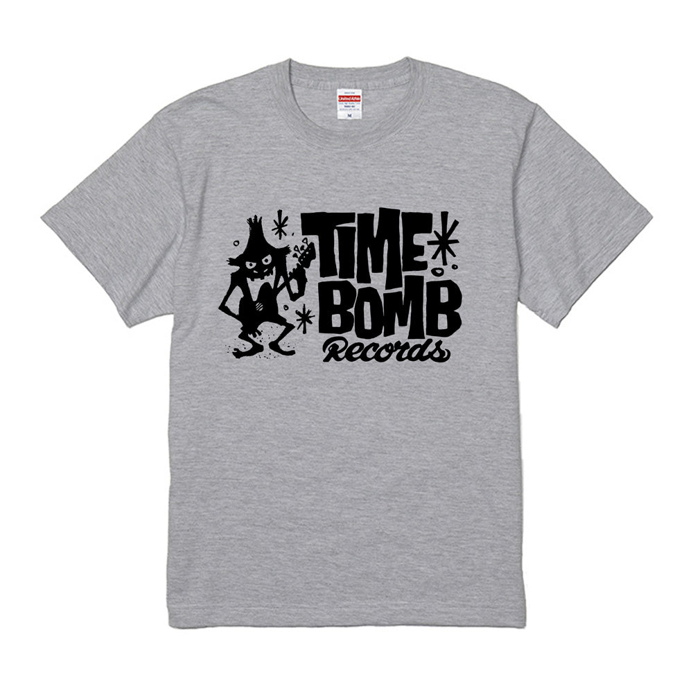 TIME BOMB RECORDS - TIME BOMB RECORDS Logo T-Shirt /タイムボム・レコーズ・ロゴ・Tシャツ  (霜降りグレイ)