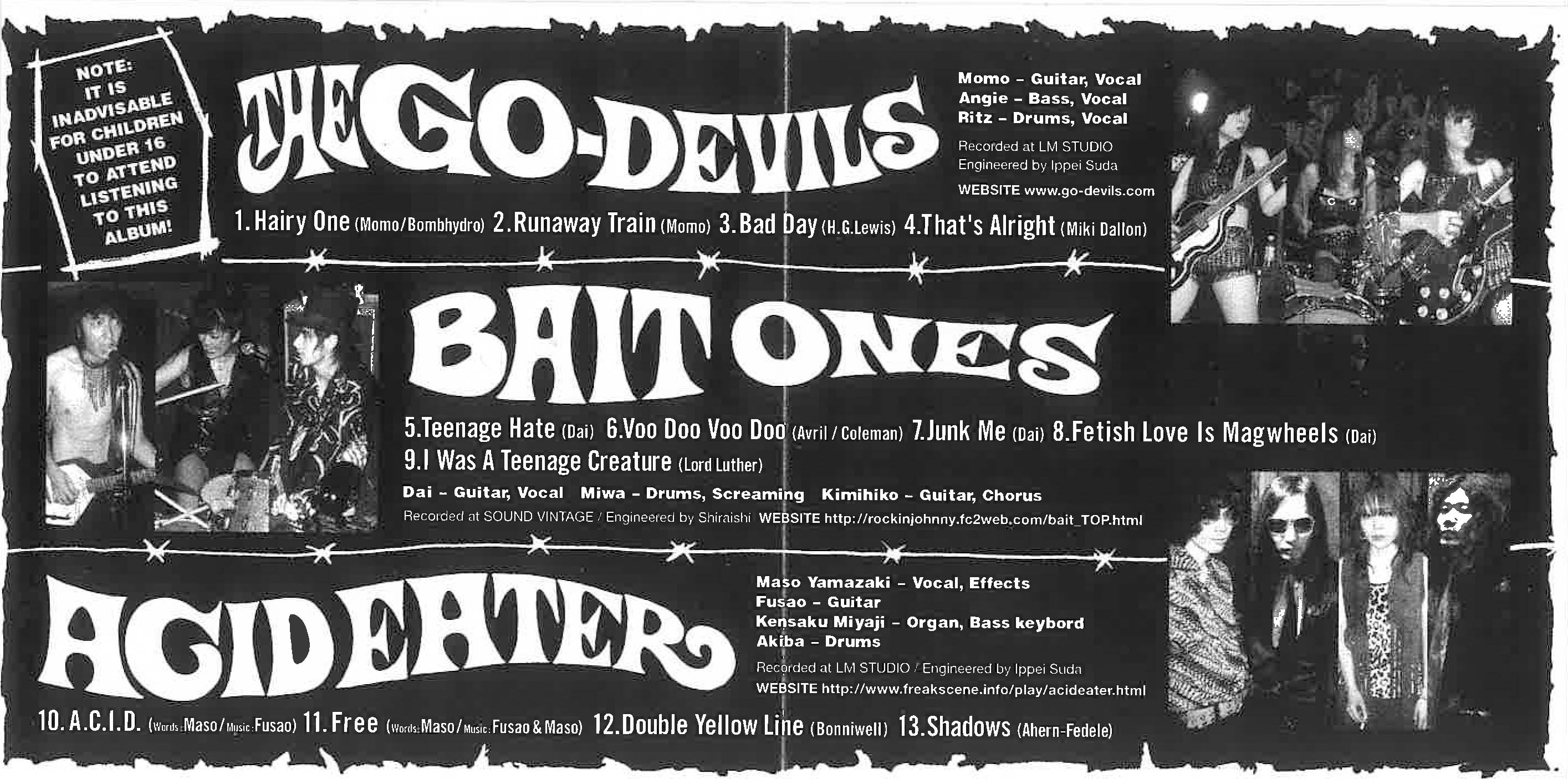 V.A.(ACID EATER/ BAITONES/ GO-DEVILS 関西ガレージコンピ) - Demonic
