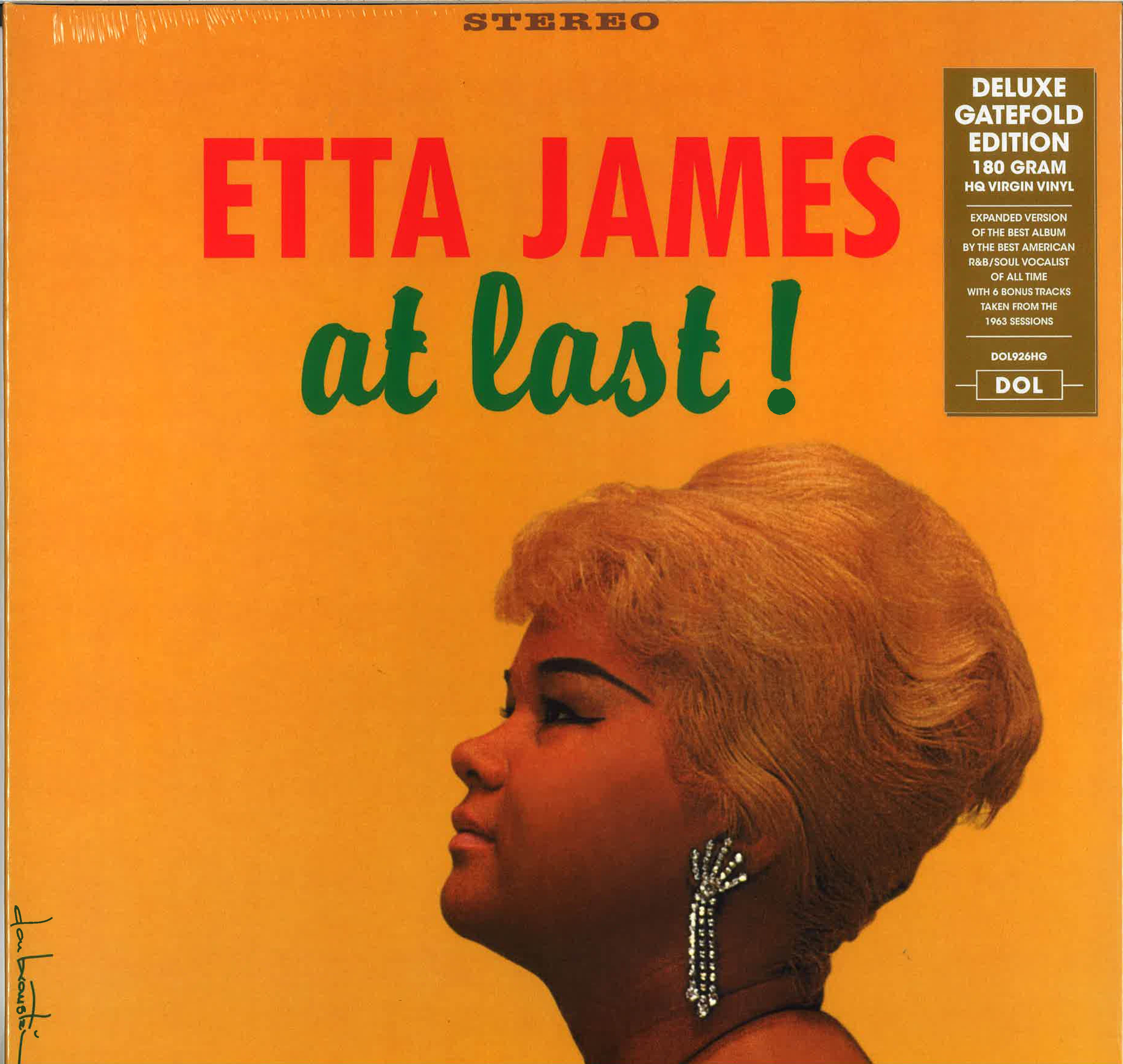 ETTA JAMES (エタ・ジェイムズ)  - At Last ! (EU 限定復刻ボーナス入り再発「HQ＝高音質」 LP 見開きジャケ /New-DOL-926HG) '60年デビューアルバム！