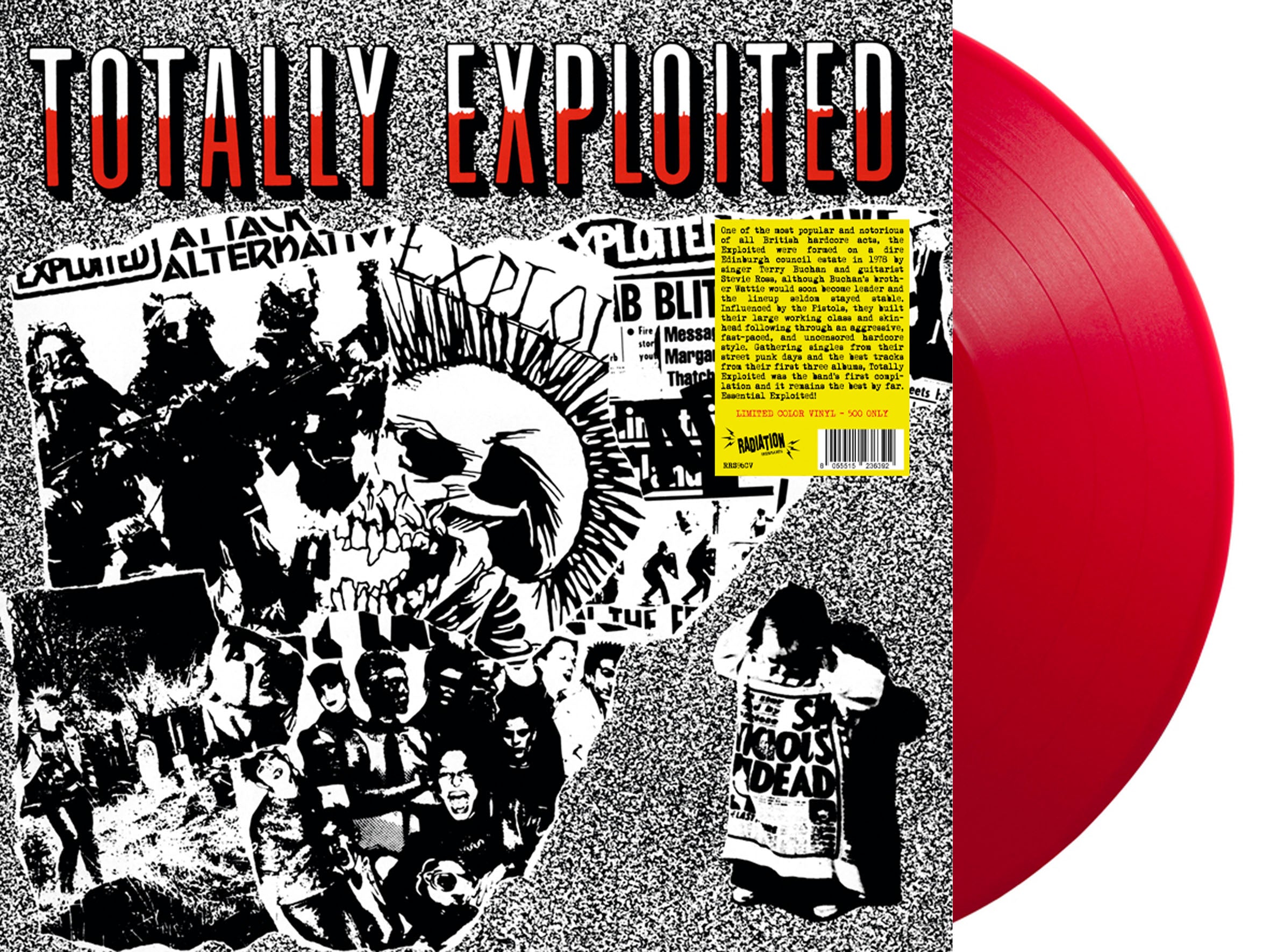 EXPLOITED, THE (ジ・エクスプロイテッド)  - Totally Exploited (Italy 500枚限定再発「レッドヴァイナル」LP/ New) 初期ベスト！