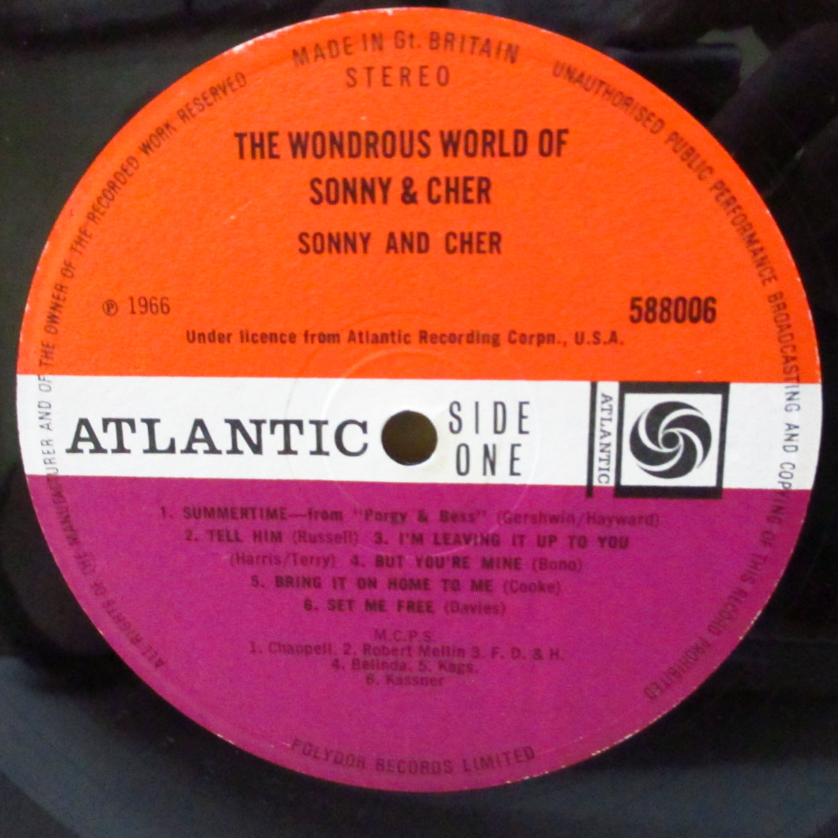 SONNY & CHER (ソニーとシェール)  - The Wondrous World Of Sonny & Cher (UK '66 オリジナル・ステレオ LP/表面コーティング・ジャケ) 名作2ndアルバム！