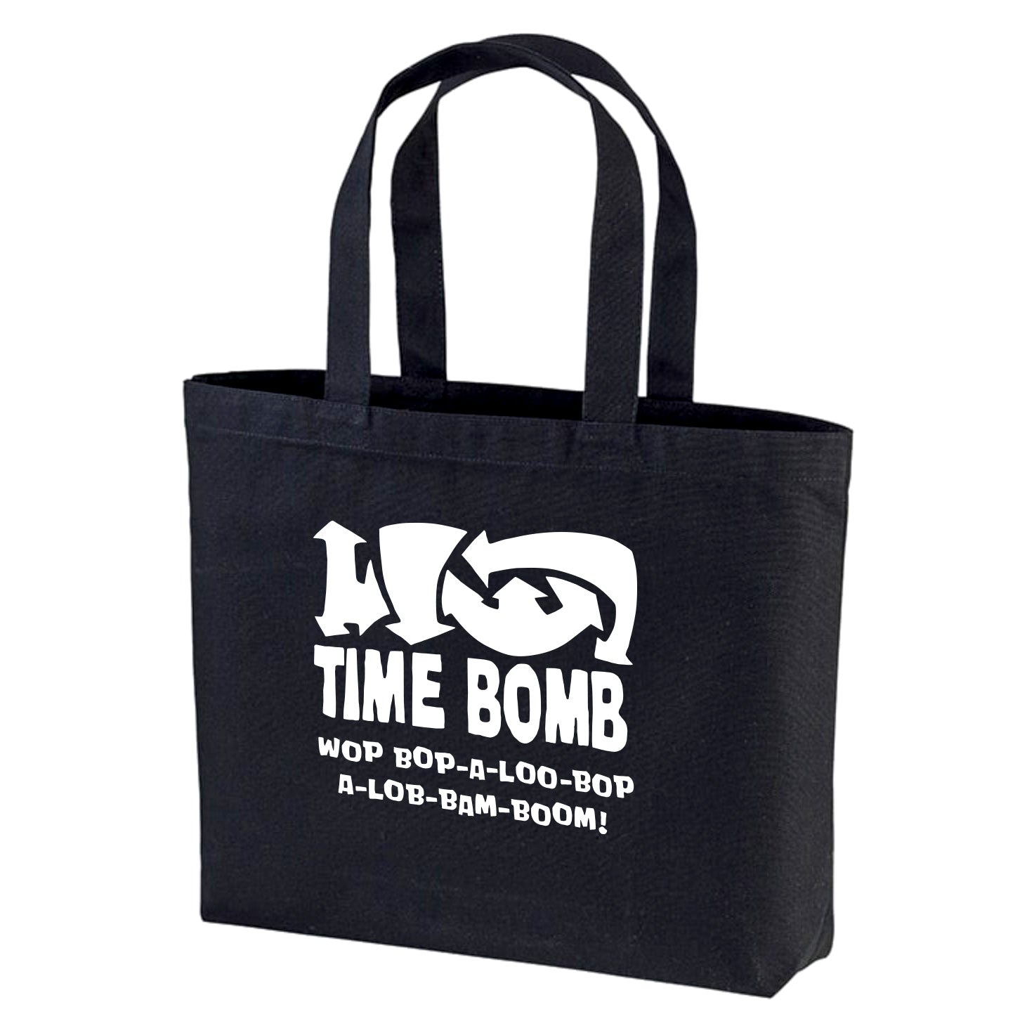 TIME BOMB RECORDS - TIME BOMB RECORDS Logo Tote Bag / タイムボム レコード・ロゴ・トートバッグ (Black/ New)