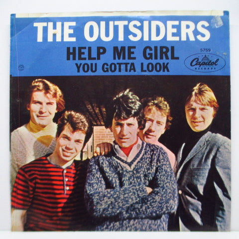 OUTSIDERS (US)  - Help Me Girl (US Orig.7"+PS)