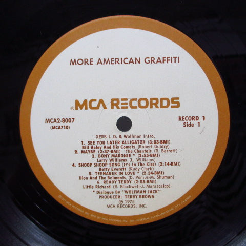 V.A. (O.S.T. アメグラ第2弾)  - More American Graffiti (US 70's Re Tan Label 2xLP/GS)