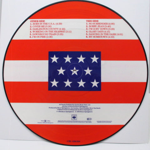 BRUCE SPRINGSTEEN (ブルース・スプリングスティーン)  - Born In The U.S.A. (UK Picture LP+Stickered PVC）