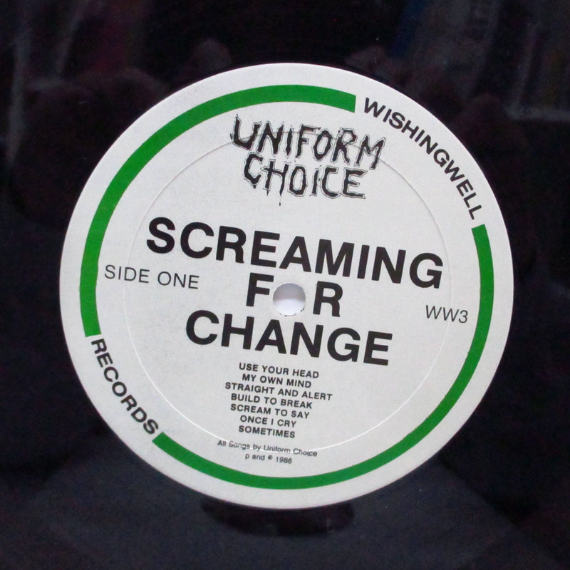 UNIFORM CHOICE (ユニフォーム・チョイス)  - Screaming For Change (US Re LP+Insert/Green Logo CVR)
