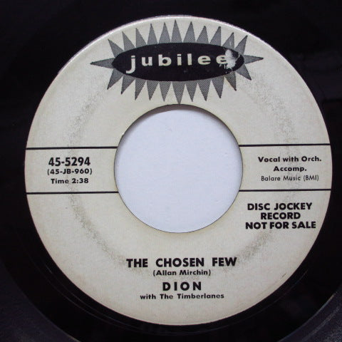 DION & THE TIMBERLANES - The Chosen Few (Jubilee Promo)
