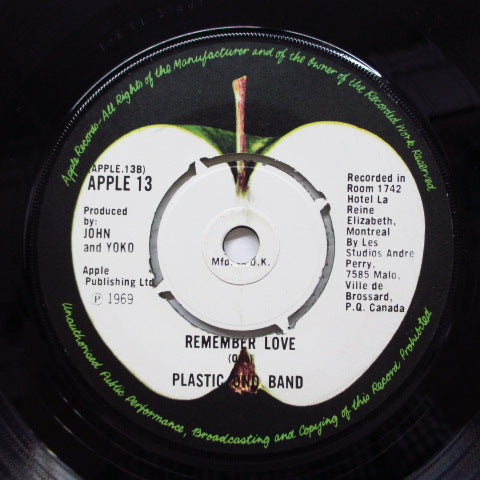 JOHN LENNON / PLASTIC ONO BAND (ジョン・レノン  / プラスチック・オノ・バンド) - Give Peace A Chance (UK 70's Light Green Label 7")