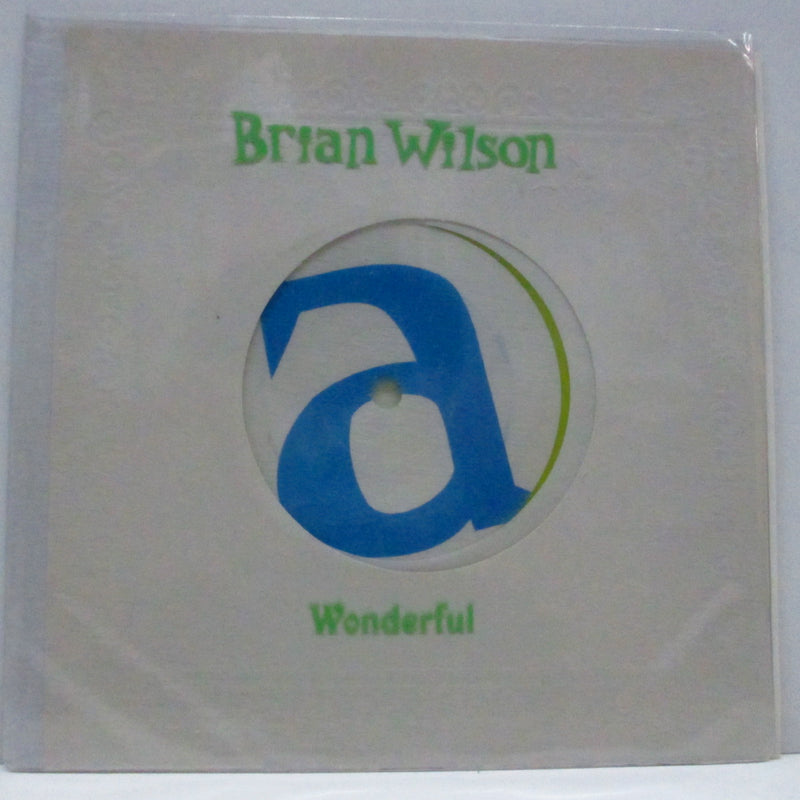 BRIAN WILSON (ブライアン・ウィルソン)  - Wonderful (EU Orig.Yellow Vinyl 7"+Printed PVC)