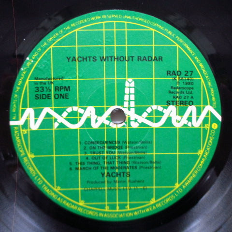 YACHTS - Without Radar (UK Orig.LP)