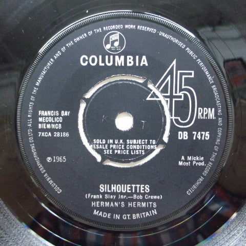 HERMAN'S HERMITS - Silhouettes (UK Orig.Round Center)