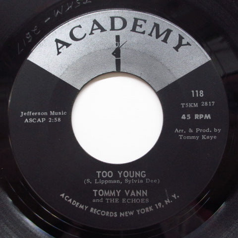 TOMMY VANN & THE ECHOES - Too Young (Orig.Black & Silver Label)