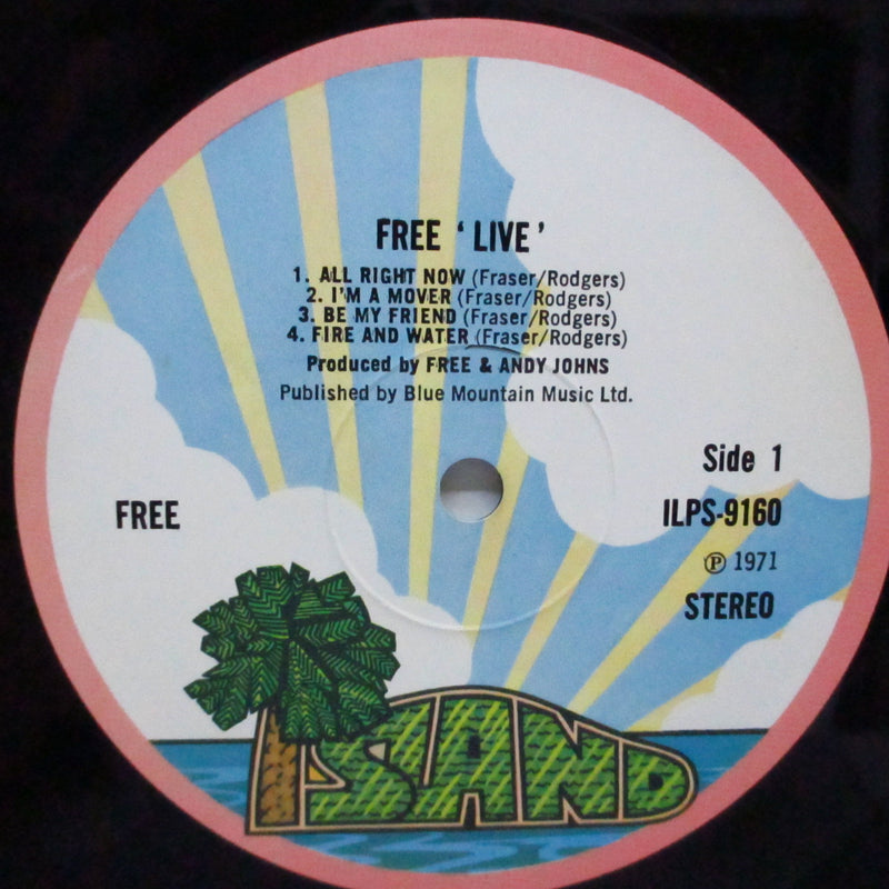 FREE (フリー)  - Free Live (UK オリジナル LP+インナー/封筒型スリーブ)