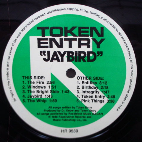 TOKEN ENTRY - Jaybird (US Orig.LP)
