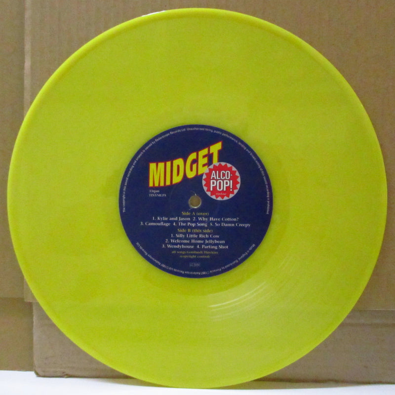 MIDGET (ミジェット)  - Alco-Pop! (UK Limited Yellow Vinyl 10"+Inner/Stickered CVR)