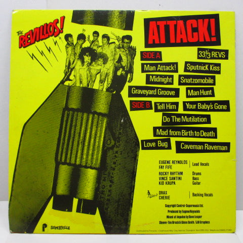 REVILLOS, THE (ザ ・レヴィロス) - Attack! (UK Orig.LP)